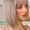 Screenshot Wokestar Blonde bob Wigs for Women Synthetic Wig with Fringe