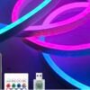 Neon LED Strip Light 2m RGBIC with Remote & Music Sync – Multicolour