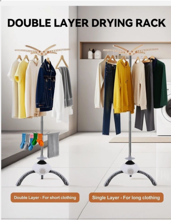 Screenshot 2025-12-02 184113 Compact Electric Clothes Dryer, 900W Heated Clothes Airer Drying Pod, 2-layer