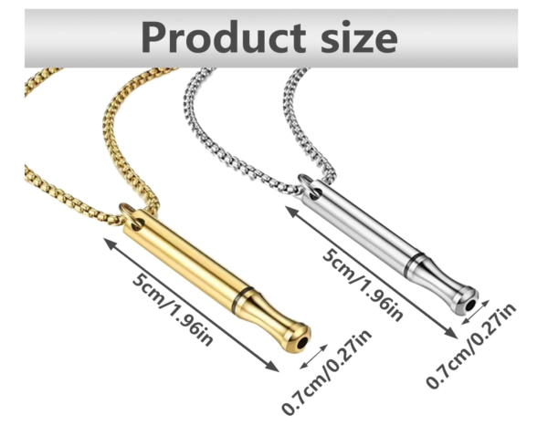 Screenshot 2025-12-02 185754 Anxiety Relief Necklace Breathing Exercises Whistle Portable Mindful Pendant – Unisex