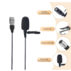 JTLAU Lavalier Clip-on Microphone Cardioid Condenser Mic for Sennheiser Wireless Systems – Black