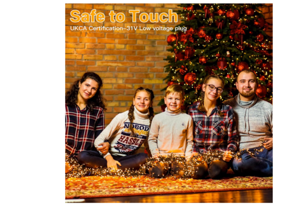 Ollny Outdoor Christmas Lights 15m 1000 LEDs Mains Powered Waterproof String Lights – Warm White