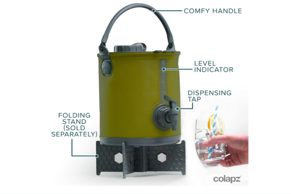 Screenshot 2025-12-02 214123 Collapsible Water Container 8L BPA Free Camping Liquid Carrier with Tap – Green
