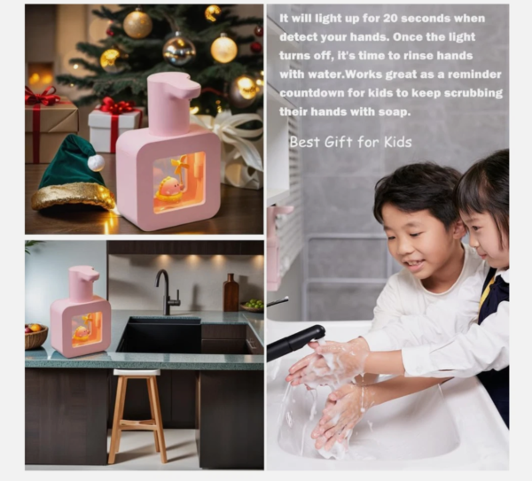 Automatic Foam Soap Dispenser - Cute Kids Touchless Dinosaur Hand Soap Dispens