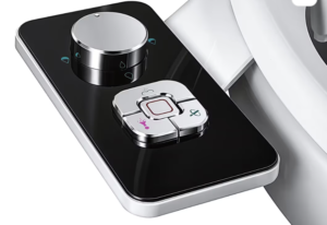 Non-Electric Cold Water Bidet Toilet Seat Attachment with Dual Nozzles – Black