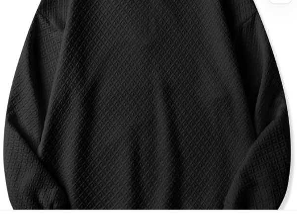 Meilicloth Men's Quarter Zip Sweatshirt Long Sleeve Jumper – Black Small