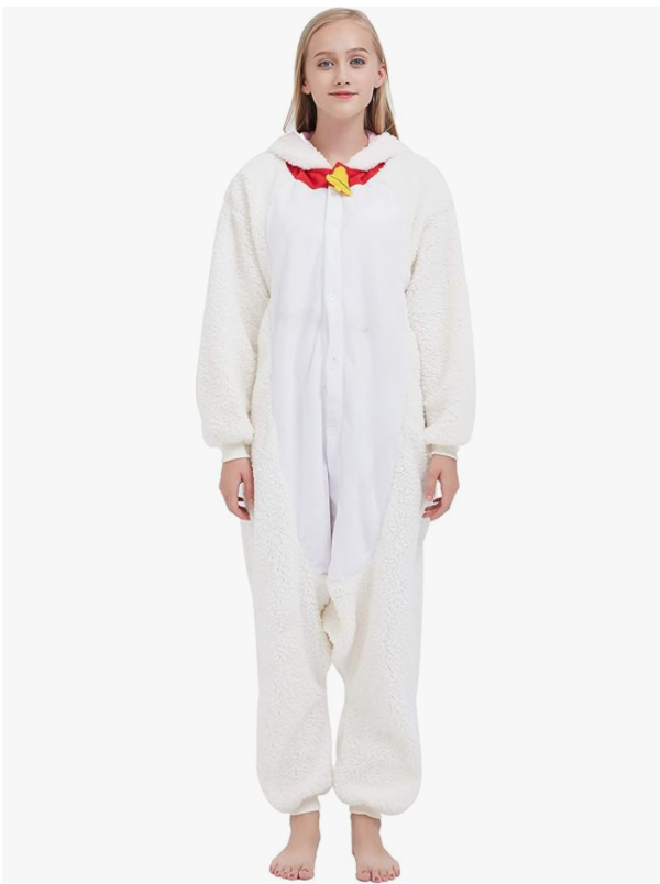 Women's Adult Pajamas Unisex Animal Onesies Novelty Nightwear Cosplay Costume – Sheep M