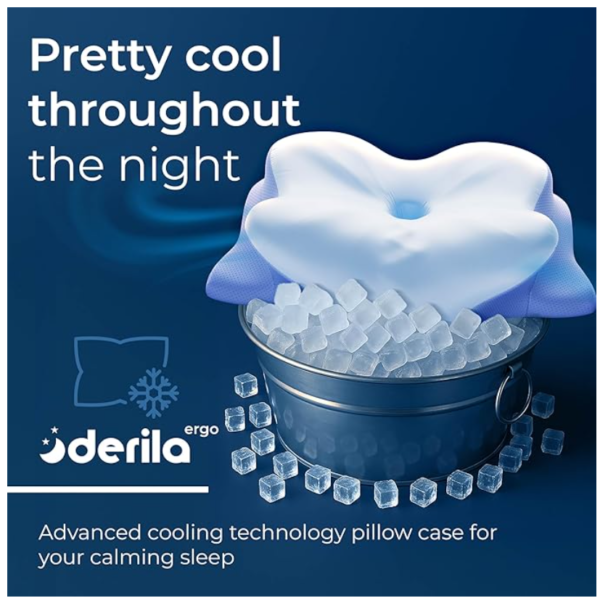 DERILA ERGO Memory Foam Pillow for Neck Support – Ergonomic Design