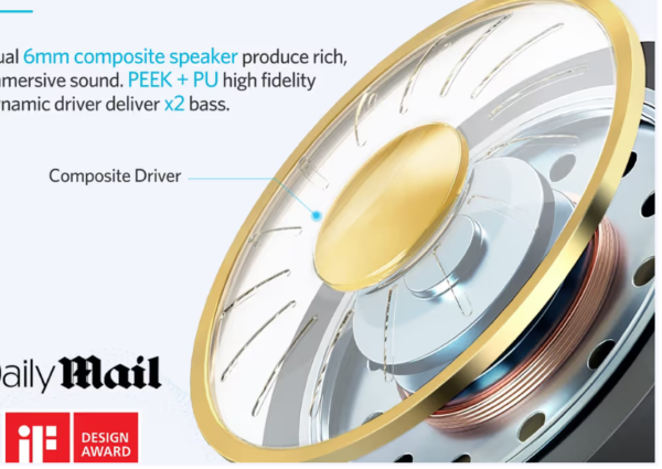 EarFun Wireless Earbuds Bluetooth 5.3 with 4 Mics ENC – Black