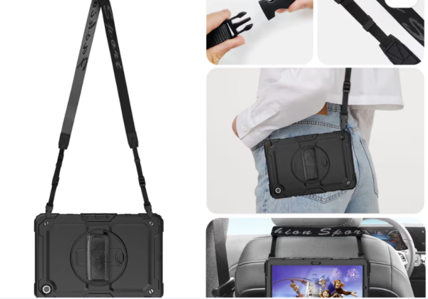 Screenshot 2025-12-31 040626 Case for Samsung Galaxy Tab A9+ 11 Inch 2023, Shockproof with 360° Rotating Stand – Black