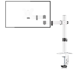 Screenshot 2026-01-02 021225 Single Monitor Arm Desk Mount, Max Load 10kg, Single Monitor Mount for 13-32 inch LCD LED Screens, Adjustable Single Desk Mount with Tilt Swivel Rotation, 2 Mouting Options, Vesa 75x75/100x100mm White