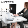 Screenshot 2026-01-02 021254 Single Monitor Arm Desk Mount, Max Load 10kg, Single Monitor Mount for 13-32 inch LCD LED Screens, Adjustable Single Desk Mount with Tilt Swivel Rotation, 2 Mouting Options, Vesa 75x75/100x100mm White
