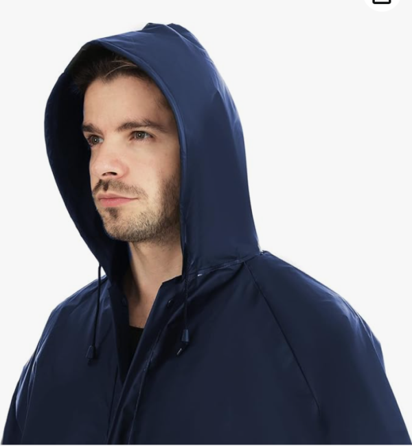 Ultra-Lite Rain Suit Waterproof Protective Coat and Pants – Black M