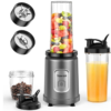 Smoothie Blender Personal Size 650ml Cups Non-BPA with Grinding Cup – Black