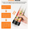 Smoothie Blender Personal Size 650ml Cups Non-BPA with Grinding Cup – Black