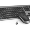 seenda SKM64-3 Rechargeable Wireless Bluetooth Keyboard Mouse, Multi-Device Ultr