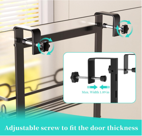 Screenshot 2026-01-15 174409 HapiRm Over The Door Shower Caddy - with 2 Soap Holders, 4 Tier Adjustable